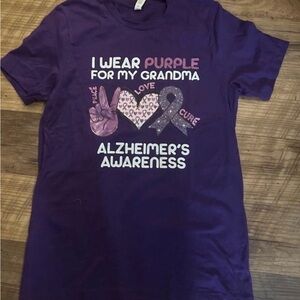 Free with bundle Woman’s Purple END ALZ  T-Shirt
